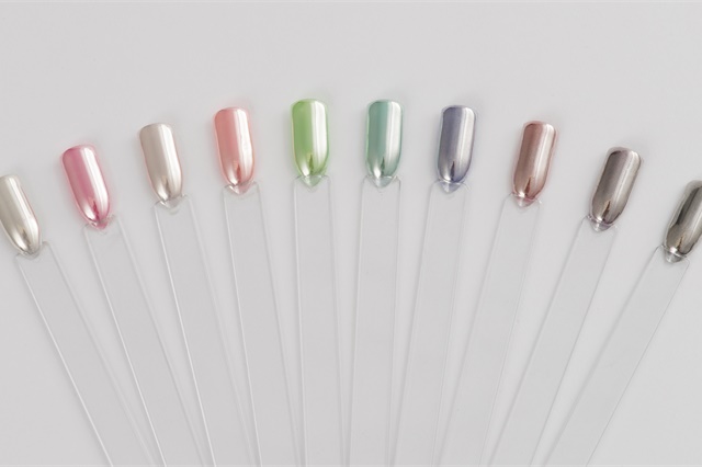 Silver Chrome Nails By Gel Ii Silver Chrome Over Colors